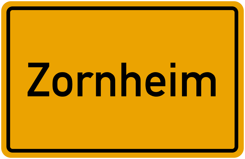 Ortsschild Zornheim
