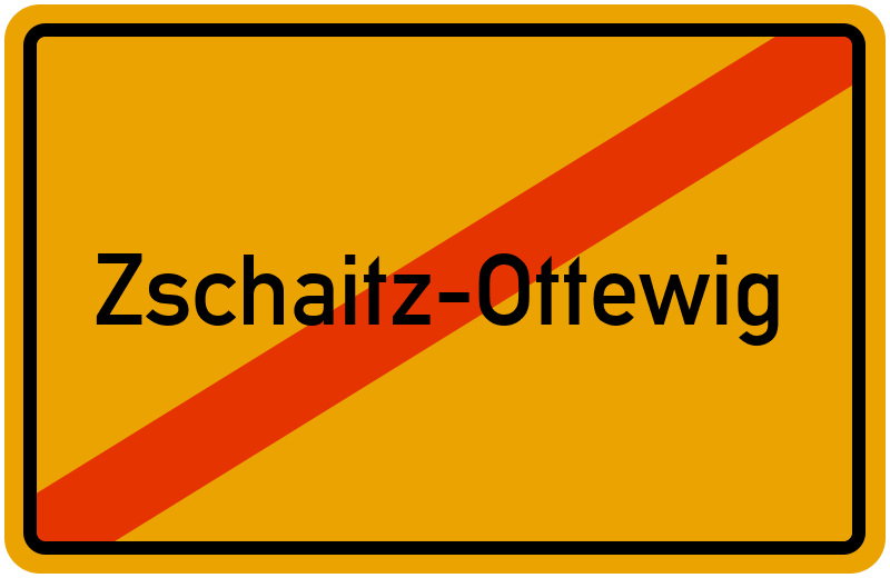 Ortsschild Zschaitz-Ottewig