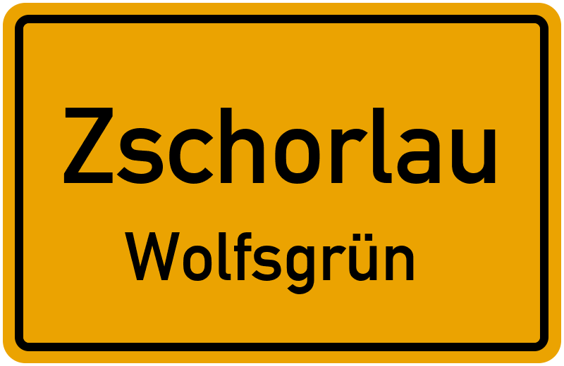 Ortsschild Zschorlau