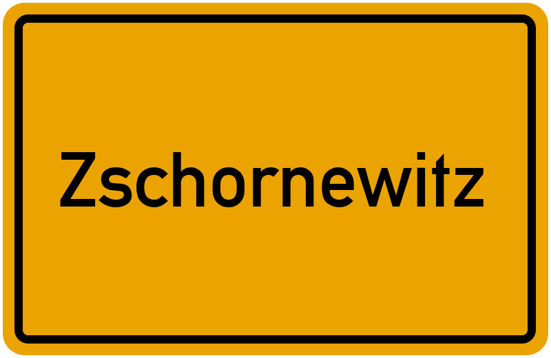 Ortsschild Zschornewitz