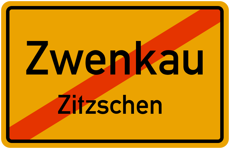 Ortsschild Zwenkau