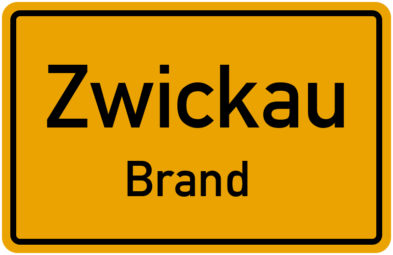 Ortsschild Zwickau