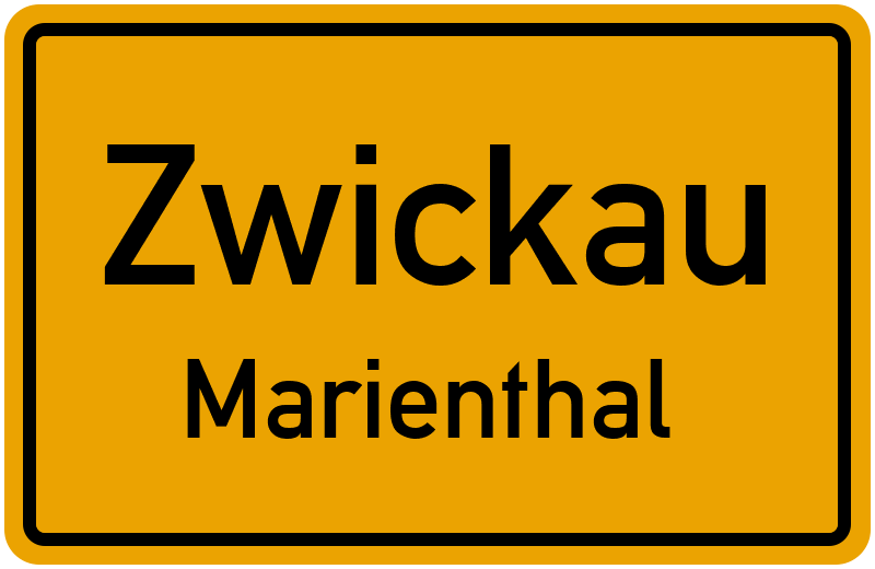 Ortsschild Zwickau
