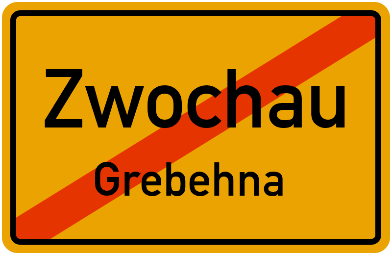 Ortsschild Zwochau