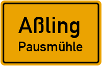 Straßenverzeichnis Aßling Pausmühle