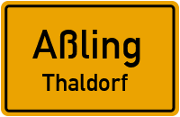 Straßenverzeichnis Aßling Thaldorf