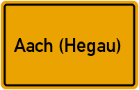 City Sign Aach (Hegau)