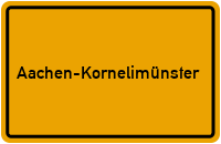 City Sign Aachen-Kornelimünster