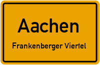 Wilhelmstraße in AachenFrankenberger Viertel