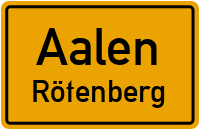 Rötenbergstraße in AalenRötenberg