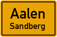 Sandberg in AalenSandberg