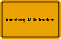 City Sign Abenberg, Mittelfranken