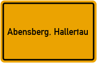 City Sign Abensberg, Hallertau