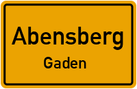 Straßenverzeichnis Abensberg Gaden
