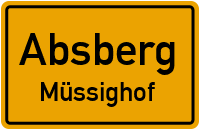 Hopfenstraße in AbsbergMüssighof