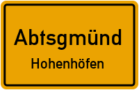 Hohenhöfen in 73453 Abtsgmünd (Hohenhöfen)