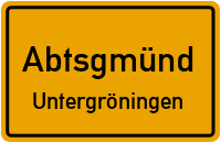 Bahnhofstraße in AbtsgmündUntergröningen
