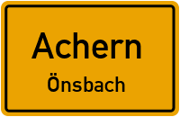 Straßenverzeichnis Achern Önsbach