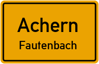 Bundesstraße in AchernFautenbach