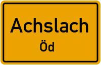 Straßen in Achslach Öd