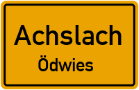Straßen in Achslach Ödwies