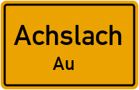 Straßen in Achslach Au