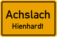 Straßenverzeichnis Achslach Hienhardt