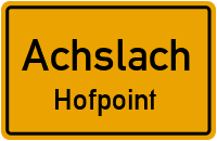 Straßenverzeichnis Achslach Hofpoint