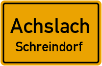 Straßen in Achslach Schreindorf