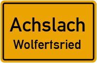 Straßen in Achslach Wolfertsried