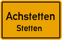Bergstraße in AchstettenStetten