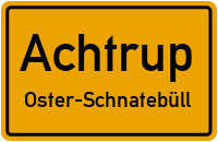 Straßen in Achtrup Oster-Schnatebüll