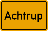 City Sign Achtrup