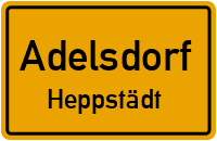 Straßenverzeichnis Adelsdorf Heppstädt