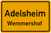 Straßenverzeichnis Adelsheim Wemmershof