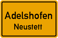 Straßen in Adelshofen Neustett