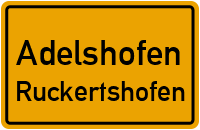 Straßen in Adelshofen Ruckertshofen