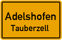 Straßenverzeichnis Adelshofen Tauberzell