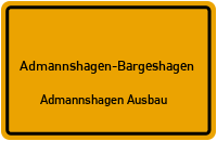 Tannenstraße in Admannshagen-BargeshagenAdmannshagen Ausbau