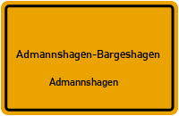 Querstraße in Admannshagen-BargeshagenAdmannshagen