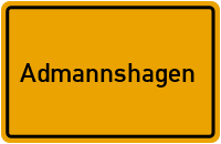 Ortsschild Admannshagen