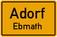 Höhenweg in AdorfEbmath
