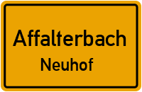 Kirchberger Weg in AffalterbachNeuhof