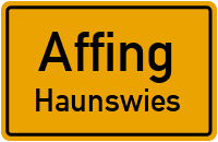 Dorfstraße in AffingHaunswies