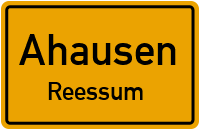 Straßen in Ahausen Reessum