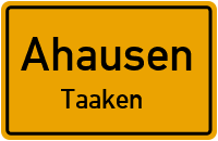 Hauptstraße in AhausenTaaken