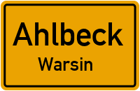 Straßen in Ahlbeck Warsin