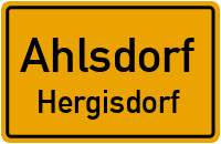 Ernst-Thälmann-Straße in AhlsdorfHergisdorf
