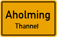 Straßenverzeichnis Aholming Thannet