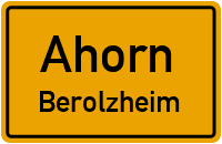 Dorfstraße in AhornBerolzheim